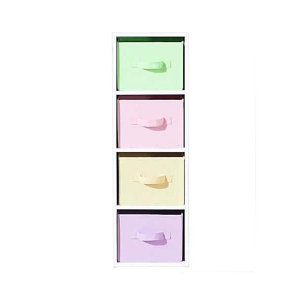 Cannon Kids Kids Tower Organizer 4 Bin White/pastel