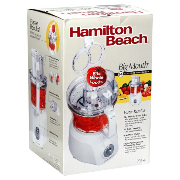 Hamilton Beach Food Processor, 14 Cup, Big Mouth, 1 processor