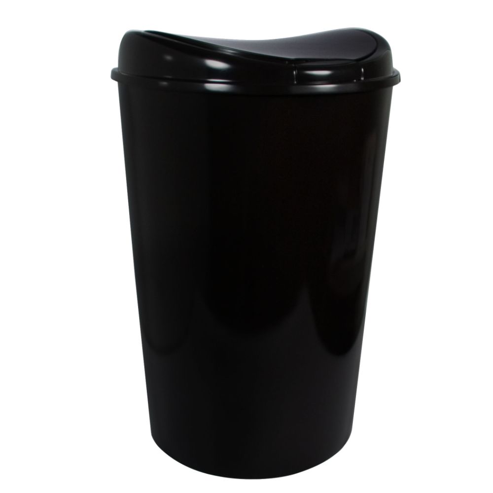 Home Logic 53 Liter D Shape Waste Can Black at Kmart.com