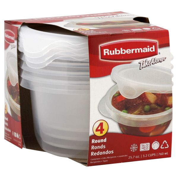 Rubbermaid Kitchen Organizers on Rubbermaid Takealongs Containers   Lids  Round  25 7 Oz  3 2 Cups   4