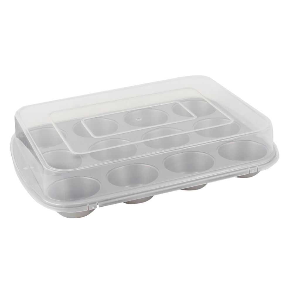 Essential Home 12 Cup Covered Muffin Pan
