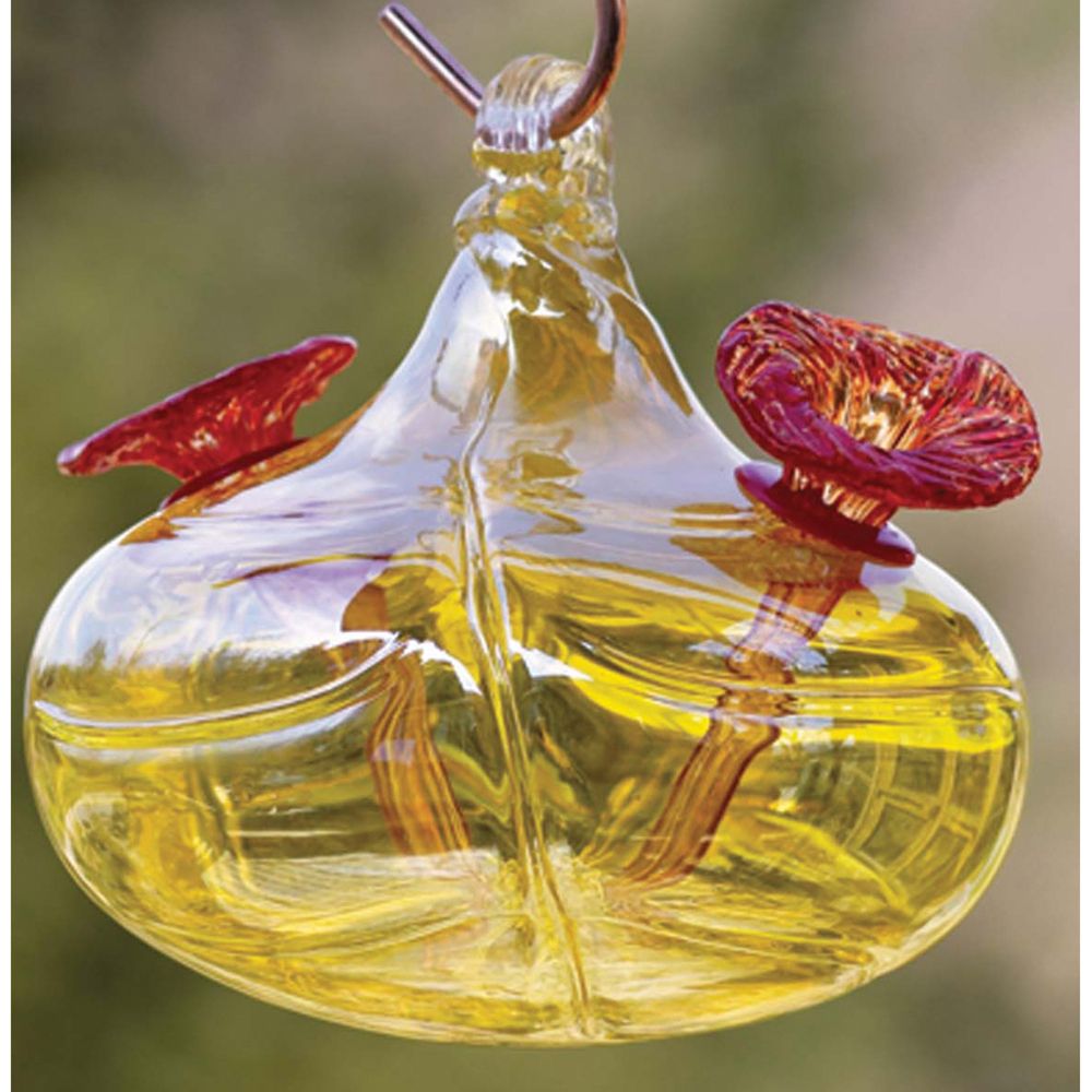 Bird Brain The Snitch Hanging Hummingbird Feeder Yellow