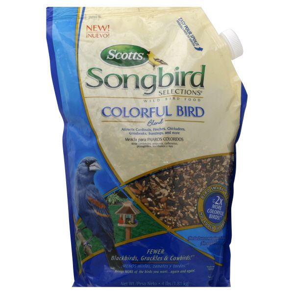 Scotts Songbird Selections Wild Bird Food, Colorful Bird Blend, 4 lb (1.81 kg) at Kmart.com