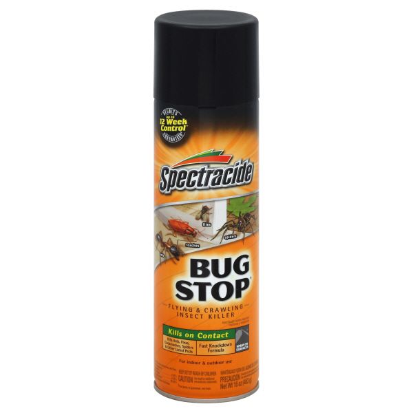 Spectracide Bug Stop Insect Killer, Flying & Crawling, 16 oz (453 g)