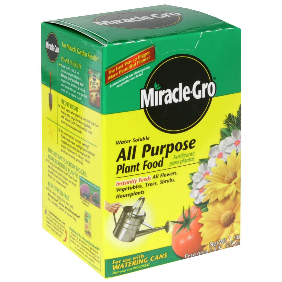 Scotts Miracle-Gro Plant Food, All Purpose, Water Soluble, 1.5 lb (680 g) at Kmart.com