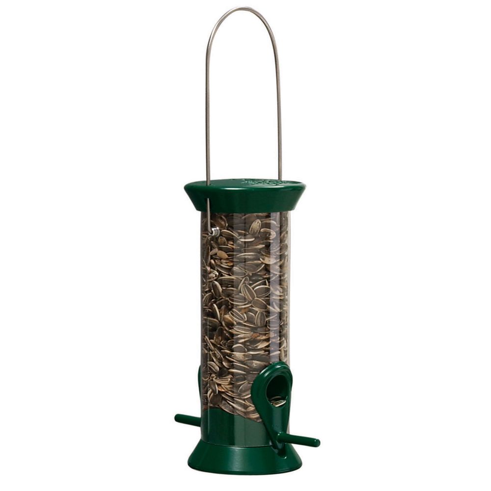 Droll Yankee 8in Green New Generation Sunflower Tube Feeder