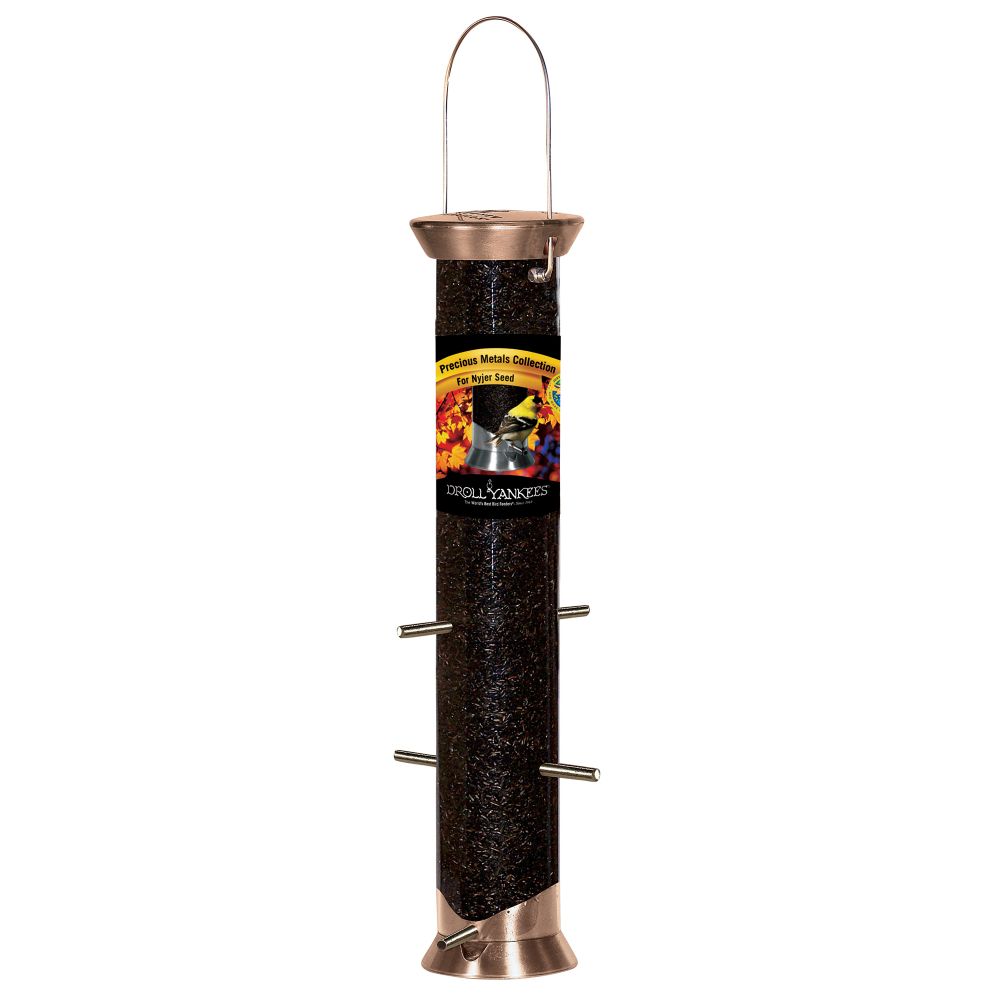 Droll Yankee 15in Precious Metals Copper 6 Port Nyjer Feeder