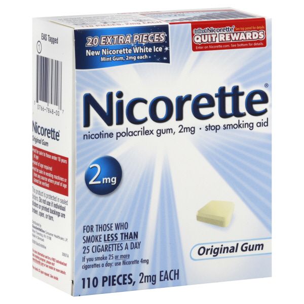 Nicorette Stop Smoking Aid, 2 mg, Original Gum, 110 pieces at Kmart.com