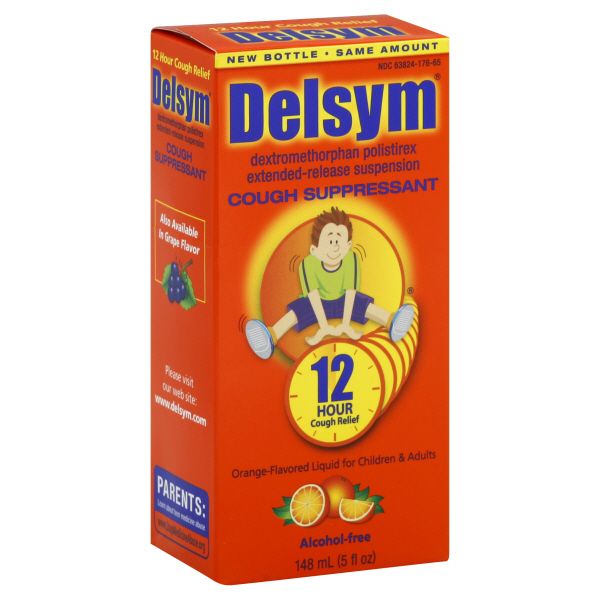Delsym Cough Suppressant, Orange-Flavored Liquid, 5 fl oz (148 ml) at Kmart.com