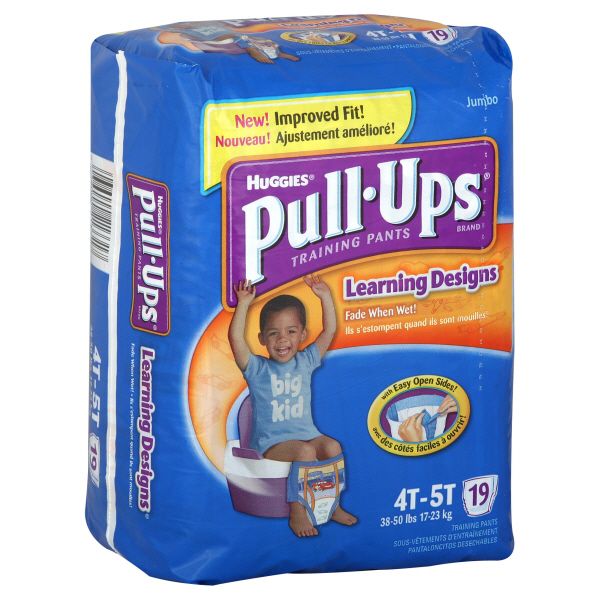 Huggies Pull-Ups Training Pants, Learning Designs, Size 4T-5T (38-50 lb), Disney Pixar Cars, 19 pants