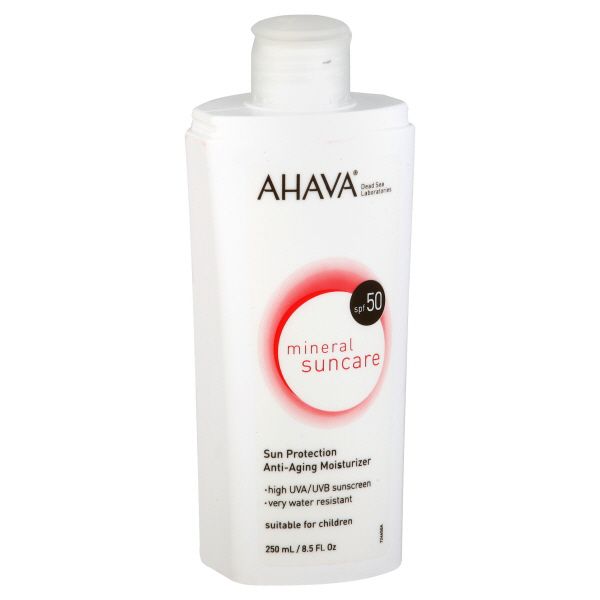 Ahava Mineral Suncare Anti-Aging Moisturizer, Sun Protection, SPF 50, 8.5 fl oz (250 ml)