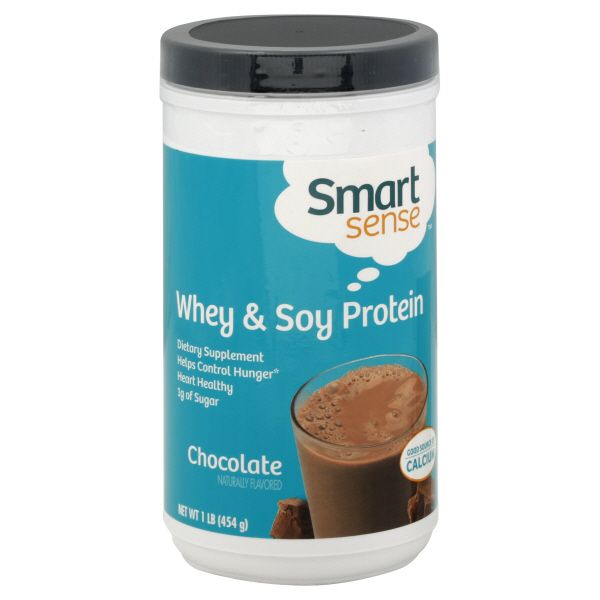 Smart Sense Whey & Soy Protein, Chocolate, 1 lb (454 g) at Kmart.com