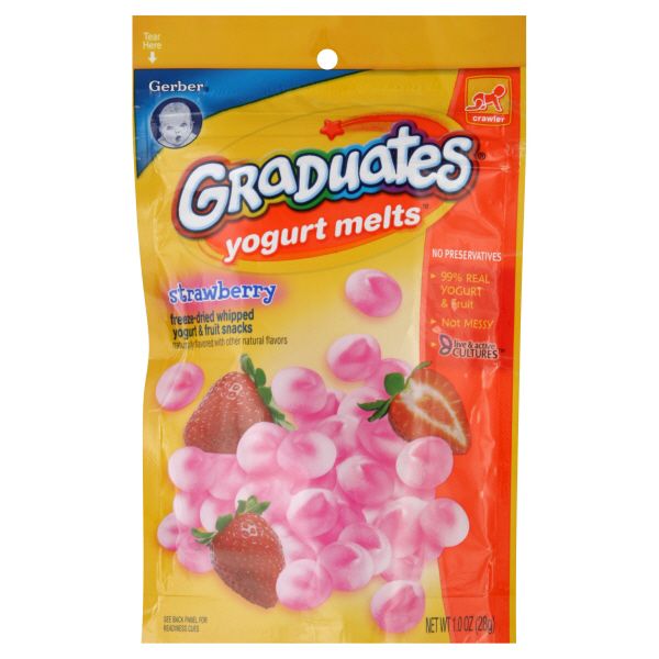 Gerber Graduates Yogurt Melts, Strawberry, 1 oz (28 g)