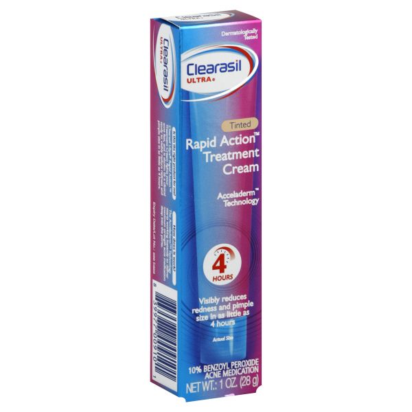 Clearasil Ultra Treatment Cream, Rapid Action, Tinted, 1 oz (28 g) at Kmart.com