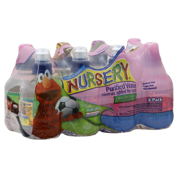 Nursery Purified Water, Fluoride Added, 8 - 8 fl oz (237 ml) bottles [64 fl oz (1.92 lt)] at Kmart.com