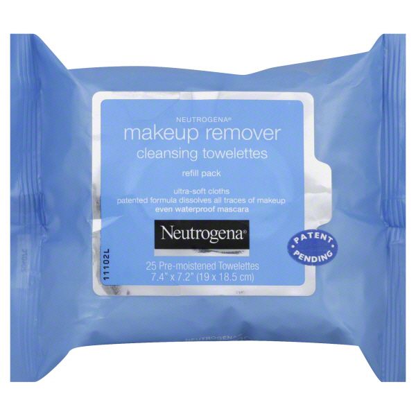 Neutrogena Cleansing Towelettes, Pre-moistened, Makeup Remover, Refill Pack, 25 towelettes at Kmart.com