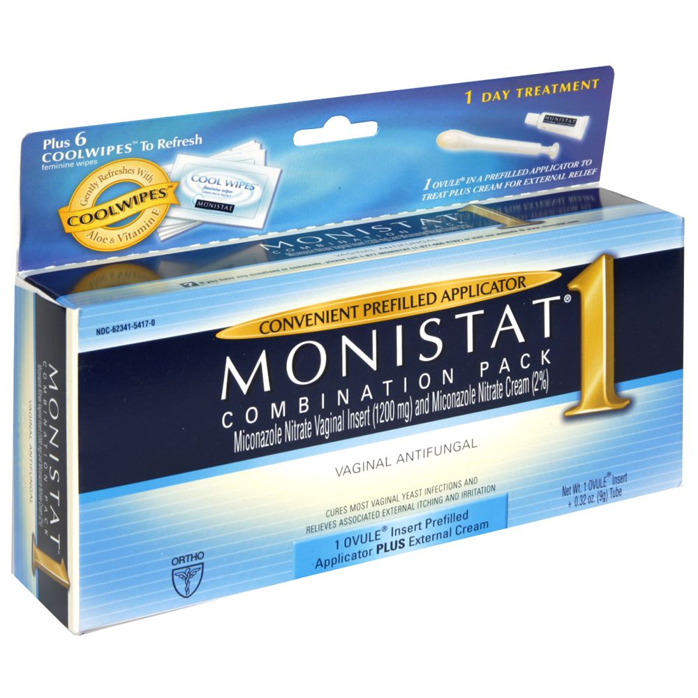 Monistat 1 Vaginal Antifungal, Combination Pack, 1 pack at Kmart.com