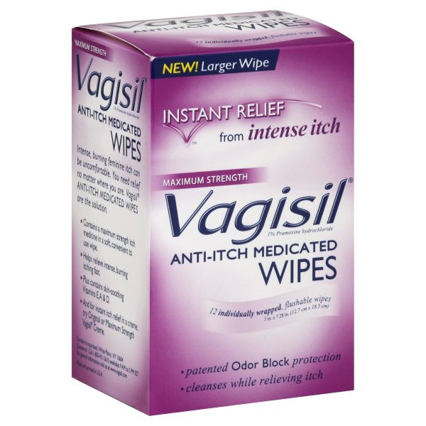 Vagisil Medicated Wipes, Anti-Itch, Maximum Strength, 12 wipes at Kmart.com