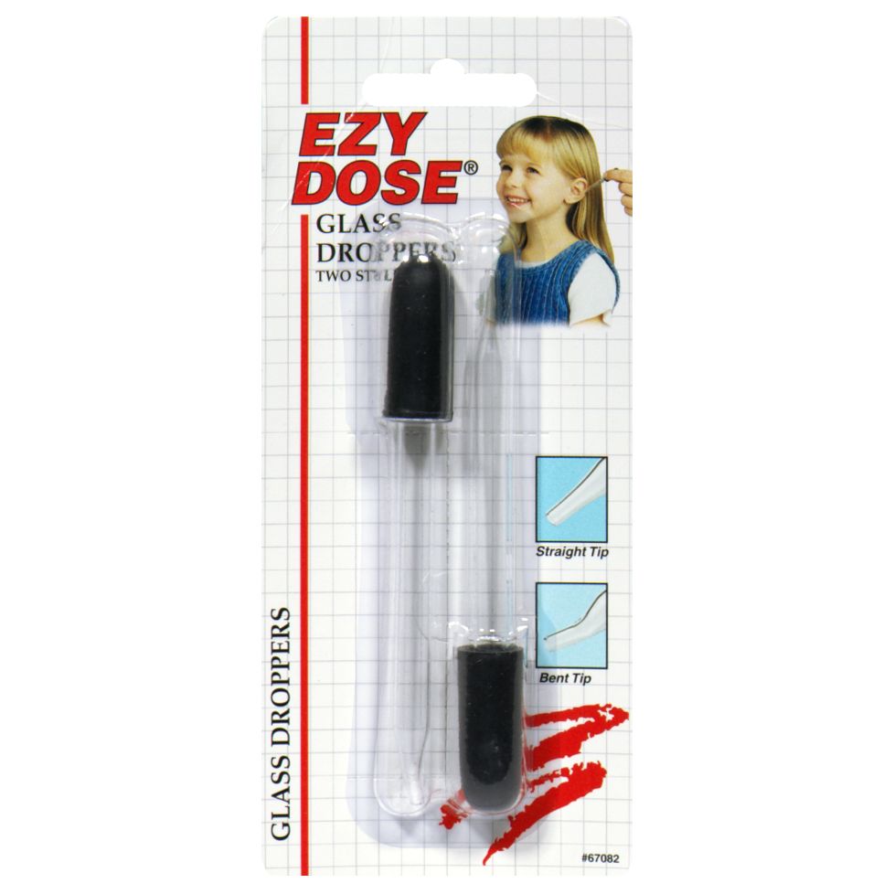 Ezy-Dose Glass Droppers, Two Styles, 2 droppers at Kmart.com