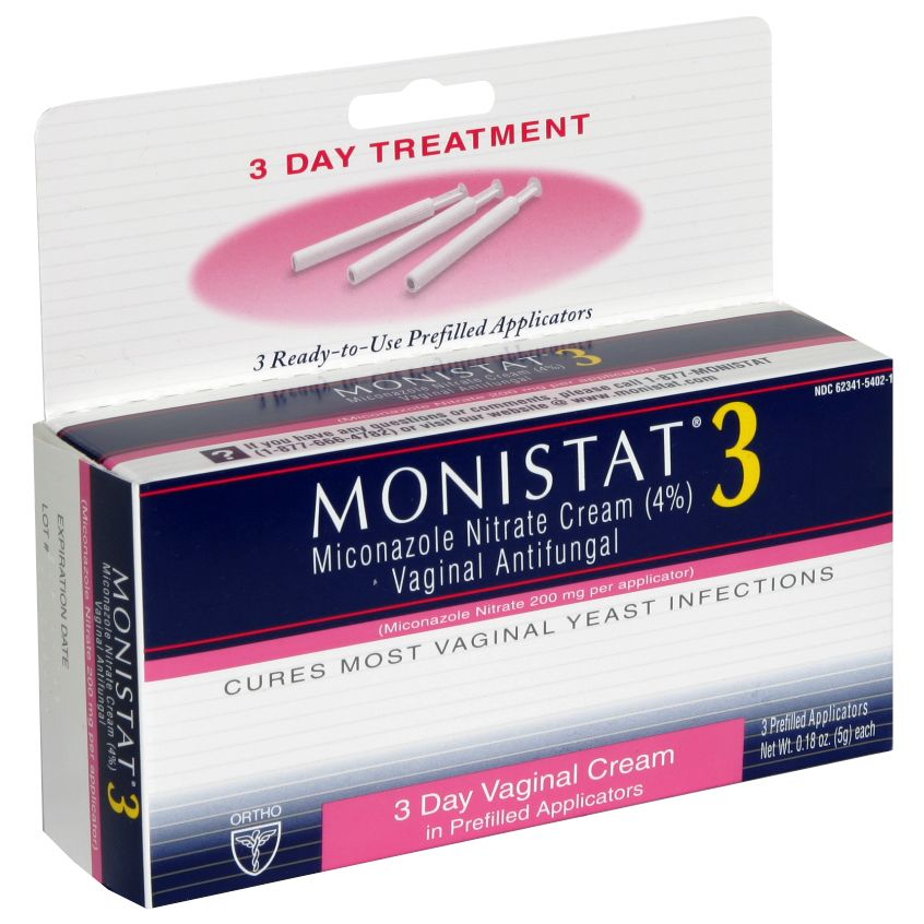 Monistat 3 Vaginal Antifungal, 3 prefilled applicators (0.18 oz (5 g) each at Kmart.com