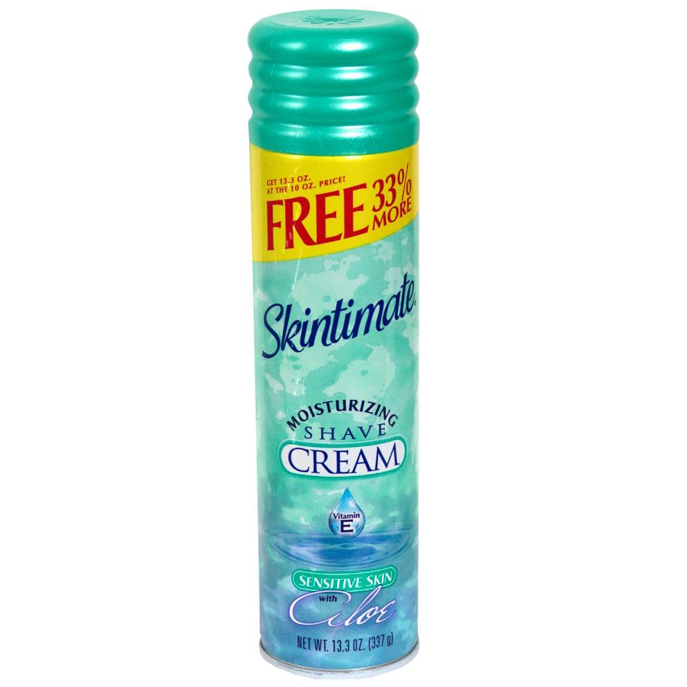 Skintimate Moisturizing Shave Cream for Sensitive Skin with Aloe, 13.3 oz (337 g) at Kmart.com