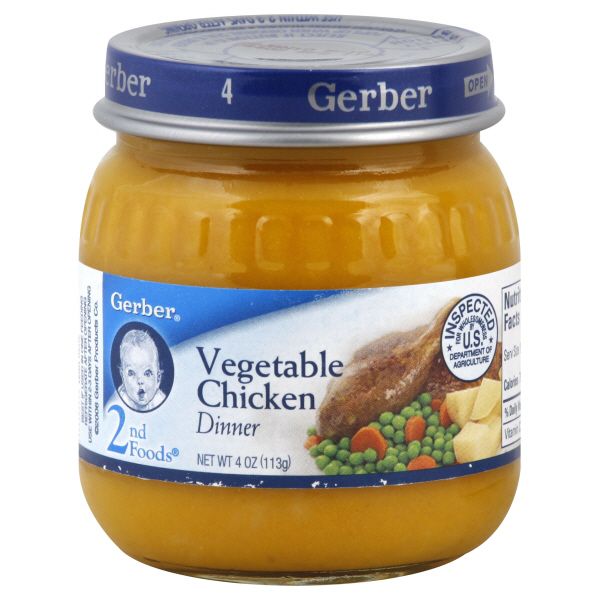 Gerber 2nd Foods Dinner, Vegetable Chicken, 4 oz (113 g) at Kmart.com