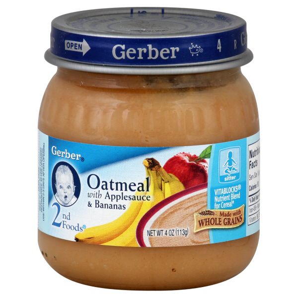 Gerber 2nd Foods Oatmeal, with Applesauce & Bananas, 4 oz (113 g) at Kmart.com