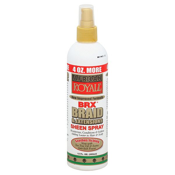 African Royale Brx Braid & Extensions Sheen Spray, 12 Fl Oz (355 Ml) 58911311