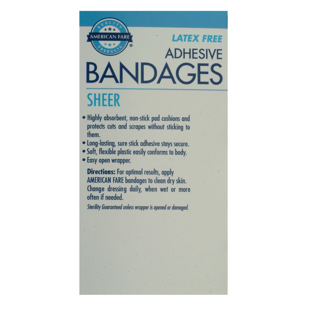 American Fare Sheer Bandages Extra Large - 10 count at Kmart.com