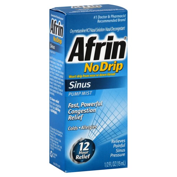 Afrin No Drip Sinus, Pump Mist, 0.5 fl oz (15 ml) at Kmart.com