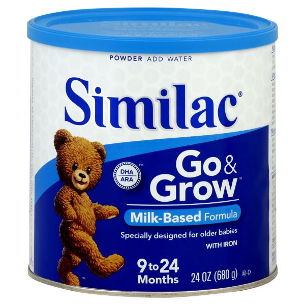 Similac Go & Grow Formula, Milk-Based with Iron, Powder, 24 oz (680 g) at Kmart.com