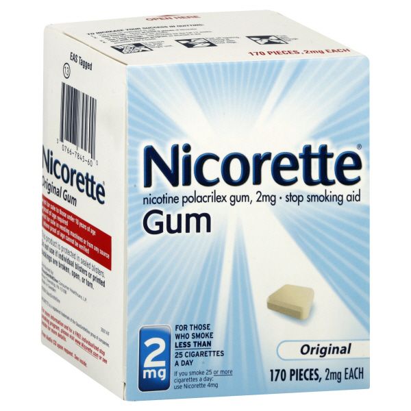 Nicorette Stop Smoking Aid, 2 mg, Gum, Original, 170 pieces at Kmart.com