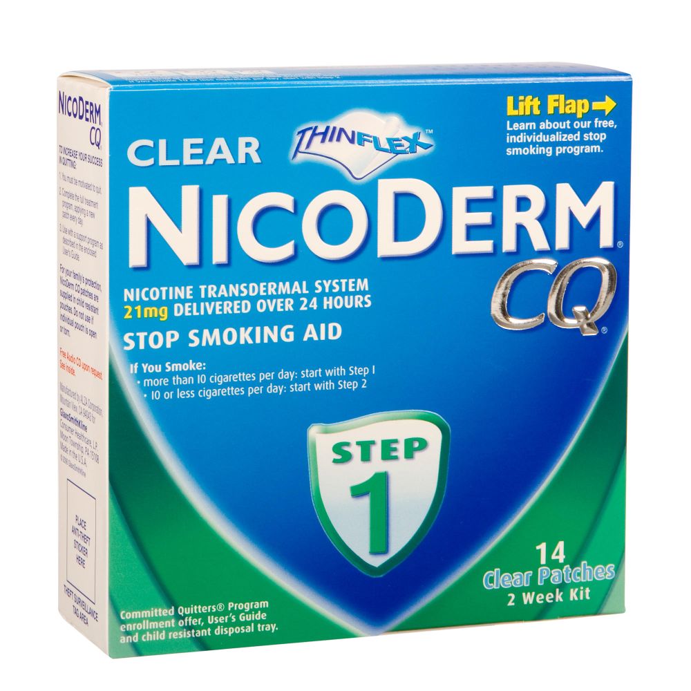 NicoDerm CQ Cq Clear Patch 14 Count at Kmart.com