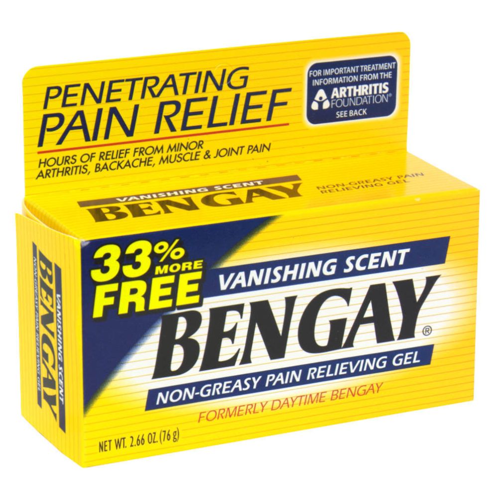 BenGay Non-Greasy Pain Relieving Gel, Vanishing Scent, Bonus, 2.66 oz (76 g) at Kmart.com