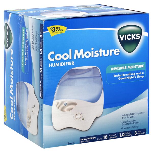 Vicks Cool Mist Humidifier, Cool Moisture, 1 humidifier at Kmart.com