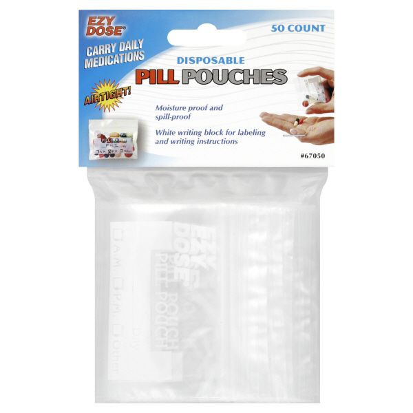Ezy-Dose&nbsp; Pill Pouches, Disposable, 50
