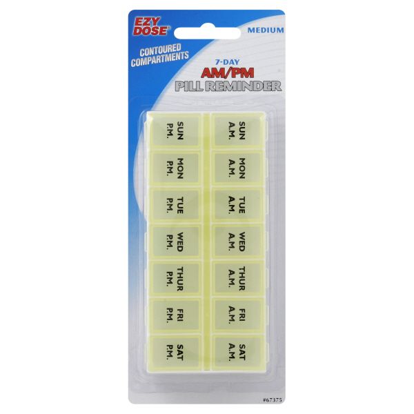 Ezy-Dose Pill Reminder, 7-Day AM/PM, Medium, 1 pill reminder at Kmart.com