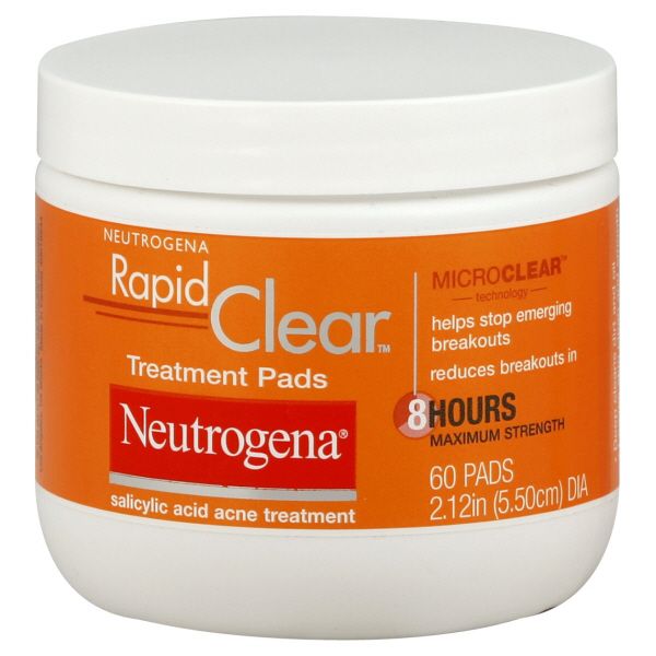 Neutrogena Rapid Clear Treatment Pads, 8 Hours Maximum Strength, 60 pads