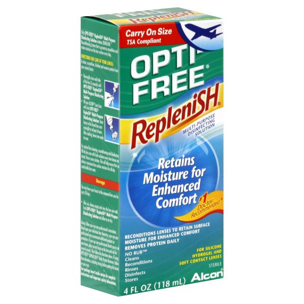 Alcon Opti-Free Replenish Disinfecting Solution, Multi-Purpose, Carry On Size, 4 fl oz (118 ml) at Kmart.com