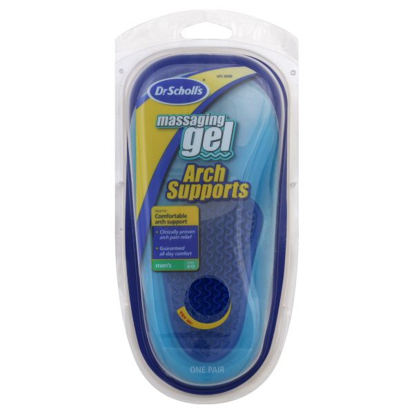 Dr. Scholl's Arch Supports, Massaging Gel, Men's Sizes 8-13, 1 pair at Kmart.com