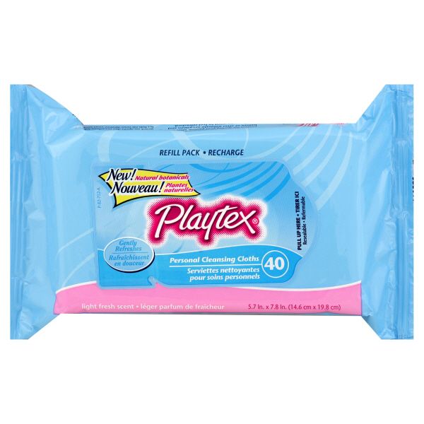 Playtex Personal Cleansing Cloths, Light Fresh Scent, 40 cloths at Kmart.com