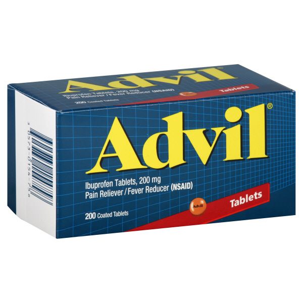 Advil Pain Reliever/Fever Reducer, 200 mg, Coated Tablets, 200 tablets at Kmart.com