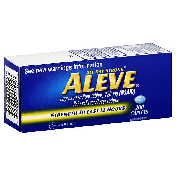 Aleve Pain Reliever/fever Reducer, Caplets, 200 Caplets 68167911