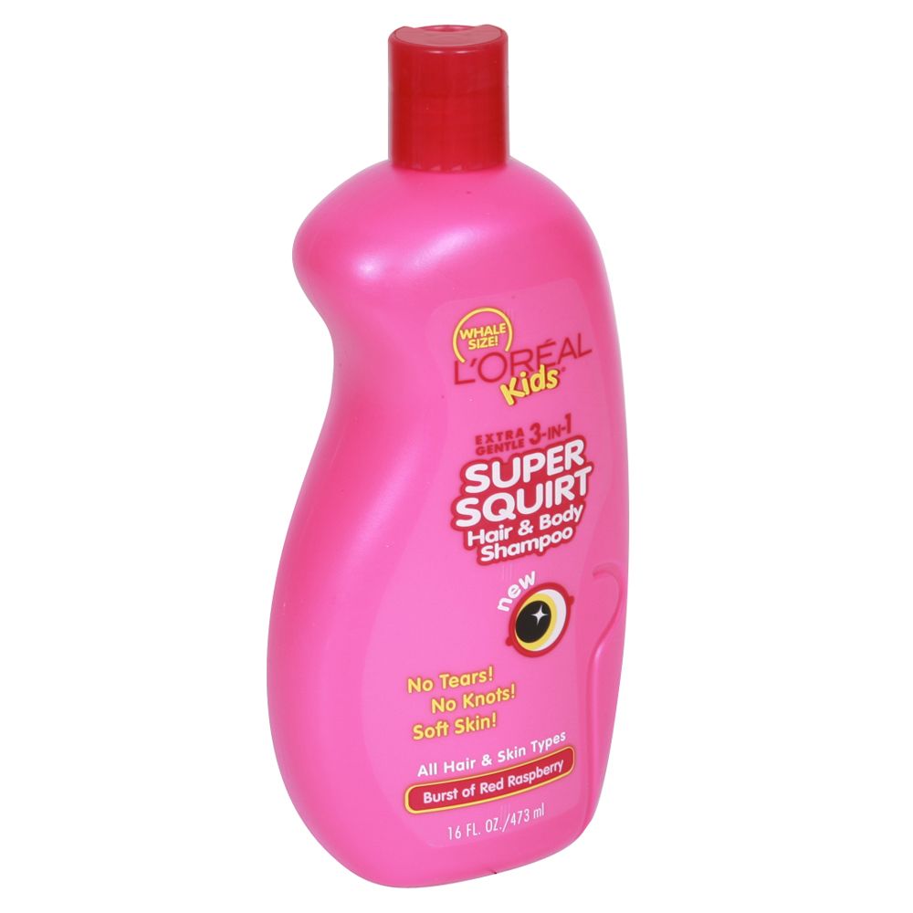 L'Oreal Kids Super Squirt Hair & Body Shampoo, Burst of Red Raspberry, Whale Size, 16 fl oz (473 ml) at Kmart.com