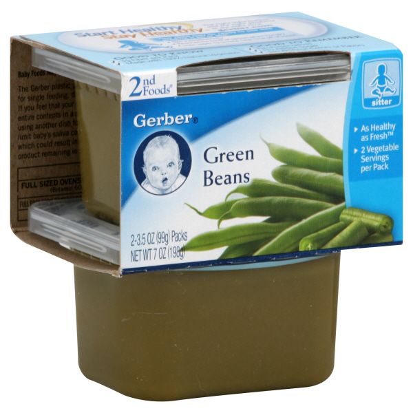 Gerber 2nd Foods Green Beans, 2 - 3.5 oz (99 g) packs [7 oz (198 g)] at Kmart.com