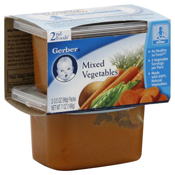 Gerber 2nd Foods Mixed Vegetables, 2 - 3.5 oz (99 g) packs [7 oz (198 g)] at Kmart.com