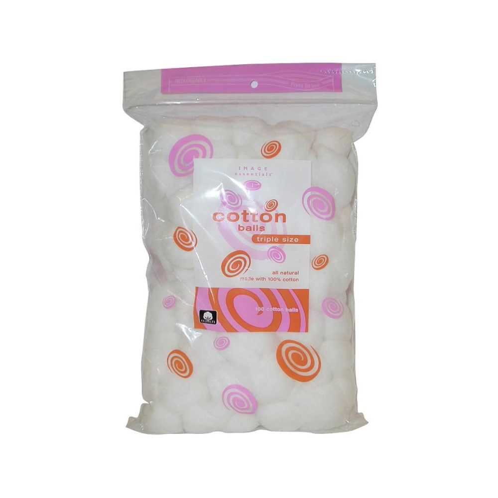 Image Essentials Cotton Balls Triple Size 100 count