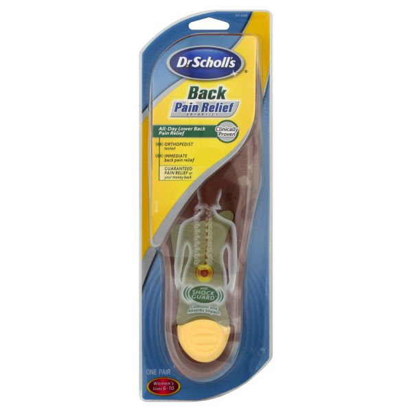 Dr. Scholl's Back Pain Relief Orthotics, Women's Sizes 6-10, 1 pair at Kmart.com