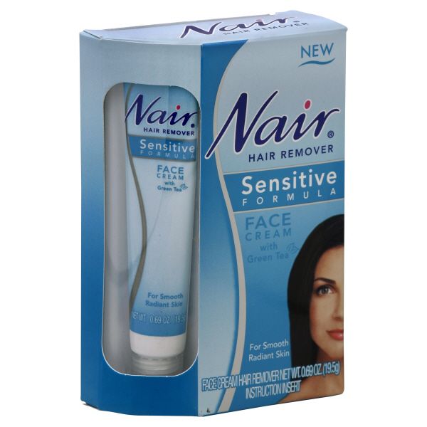 Nair Hair Remover Face Cream with Green Tea, Sensitive Formula, 0.69 oz (19.5 g) at Kmart.com