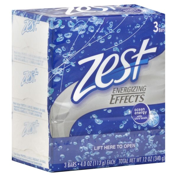 Zest Energizing Effects Bar Soap, Ocean Energy with Ultra Beads, 3 - 4 oz (113 g) bars [12 oz (340 g)] at Kmart.com